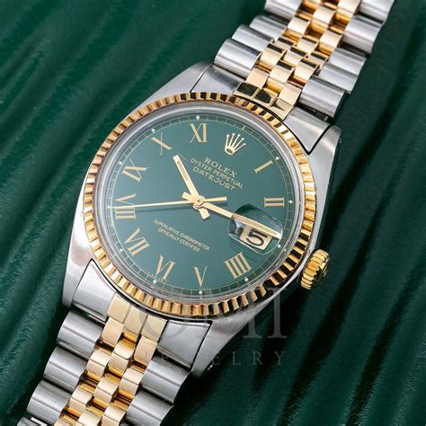 rolex datejust with green dial|rolex datejust green dial 36mm.